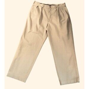 Polo Chino Ralph Lauren Mens Khaki Pants Size 36x30 100% Cotton Preppy
